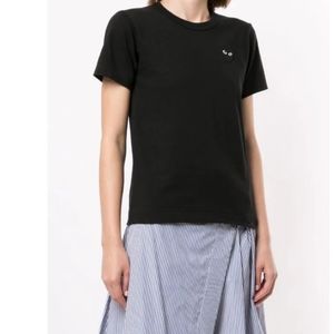NWT COMME des GARÇONS PLAY Black Heart Patch  T- Shirt